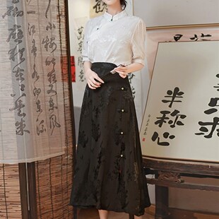 改良汉服女款夏季唐装中国风上衣女小个子国风旗袍新中式女装套装