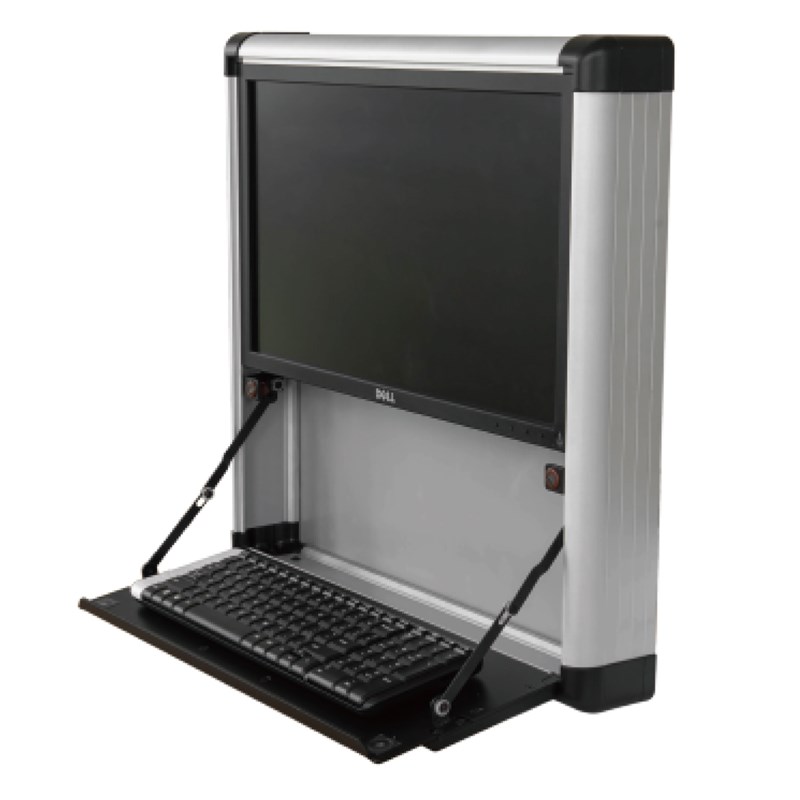 铝合金折叠键盘托架悬臂控制箱吊臂支架显示器操作盒电箱尺寸定做