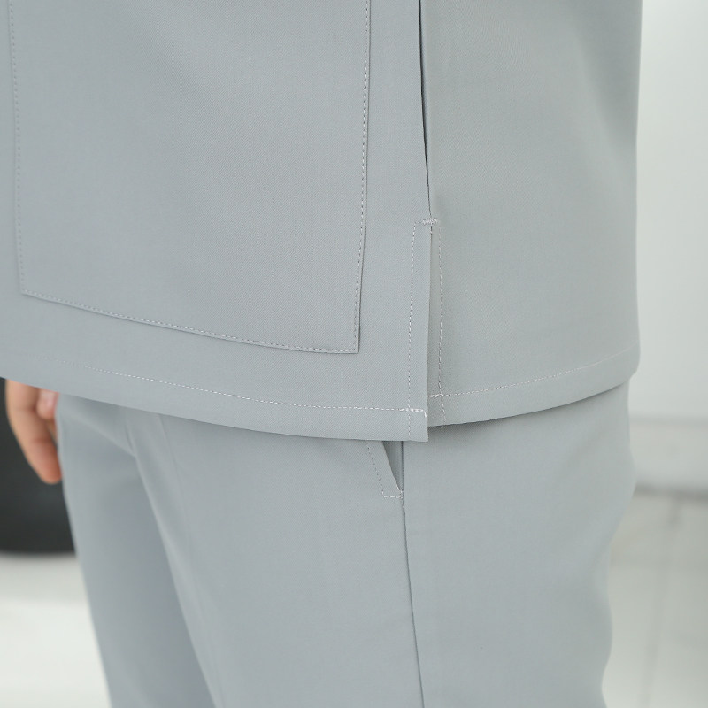 南欧鱼手术室衣服医生服女短袖洗手服刷手衣隔离衣美容院工作服男