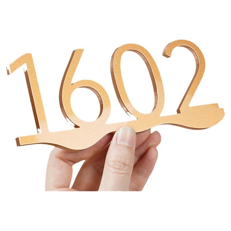 创意立体门牌号定制酒店办公室轻奢亚克力数字房间号码牌小区家门