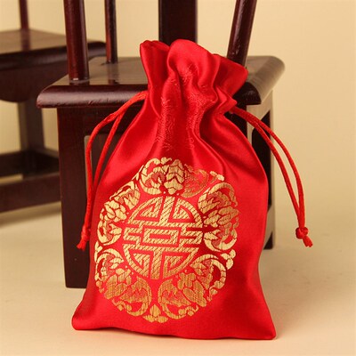 喜糖纱袋糖果盒子沙袋新年福字纱袋装糖袋子结婚婚庆结婚用品嫁妆