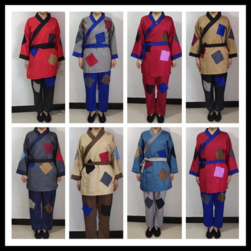 破烂古装搞笑中式乞丐衣服古代叫花子要饭衣服破烂补丁装