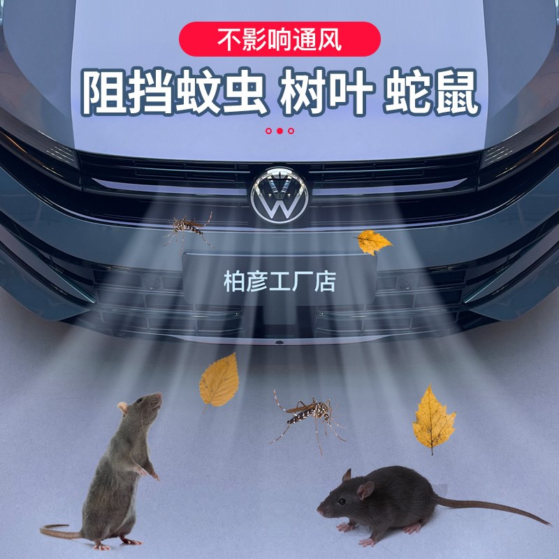 适用24款全新大众迈腾B9防虫网卡扣式前中网格栅水箱改装配件专用