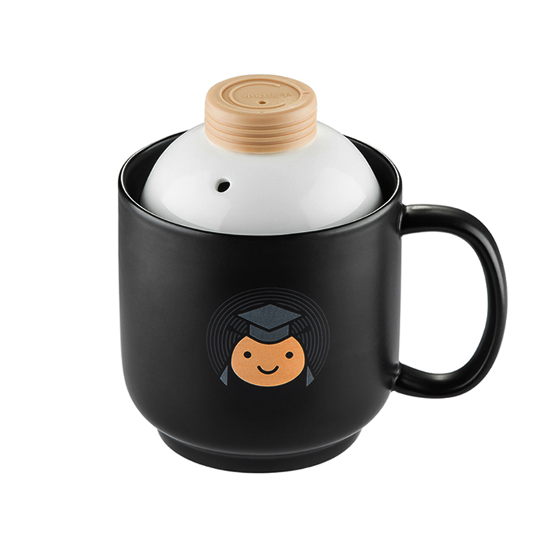 适配大蜜蜂养生电炖电热杯办公室加热水杯陶瓷煮粥杯内胆盖子配件