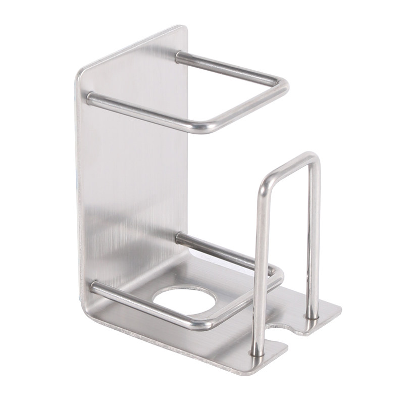 牙刷置物架吸壁式漱口杯套装刷牙杯架壁挂免打孔不锈钢电动牙刷架