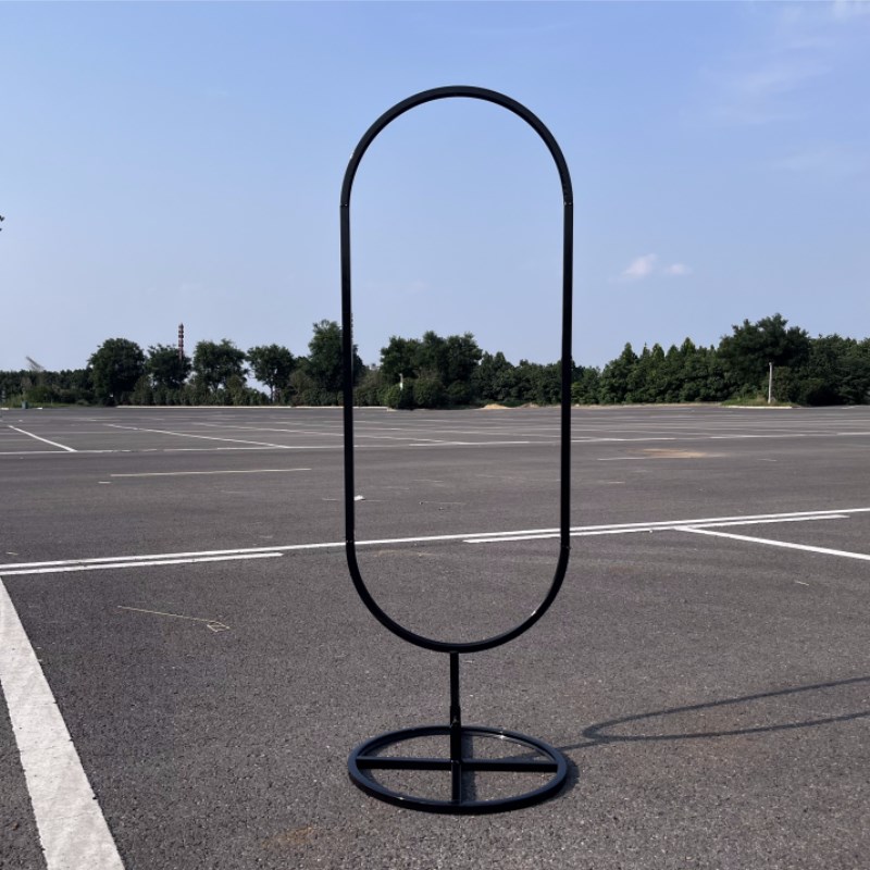 婚庆圆形路引阳光膜架子婚礼舞台户外庭院草坪铁艺几何椭圆屏风