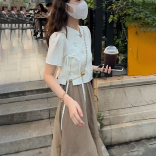 套装 半身裙时尚 轻熟风裙子港味盐系穿搭上衣两件套成套搭配女装