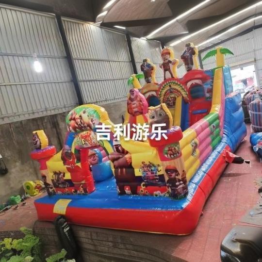 儿童充气城堡家用室内小型气堡宝宝游乐场滑梯蹦床跳床