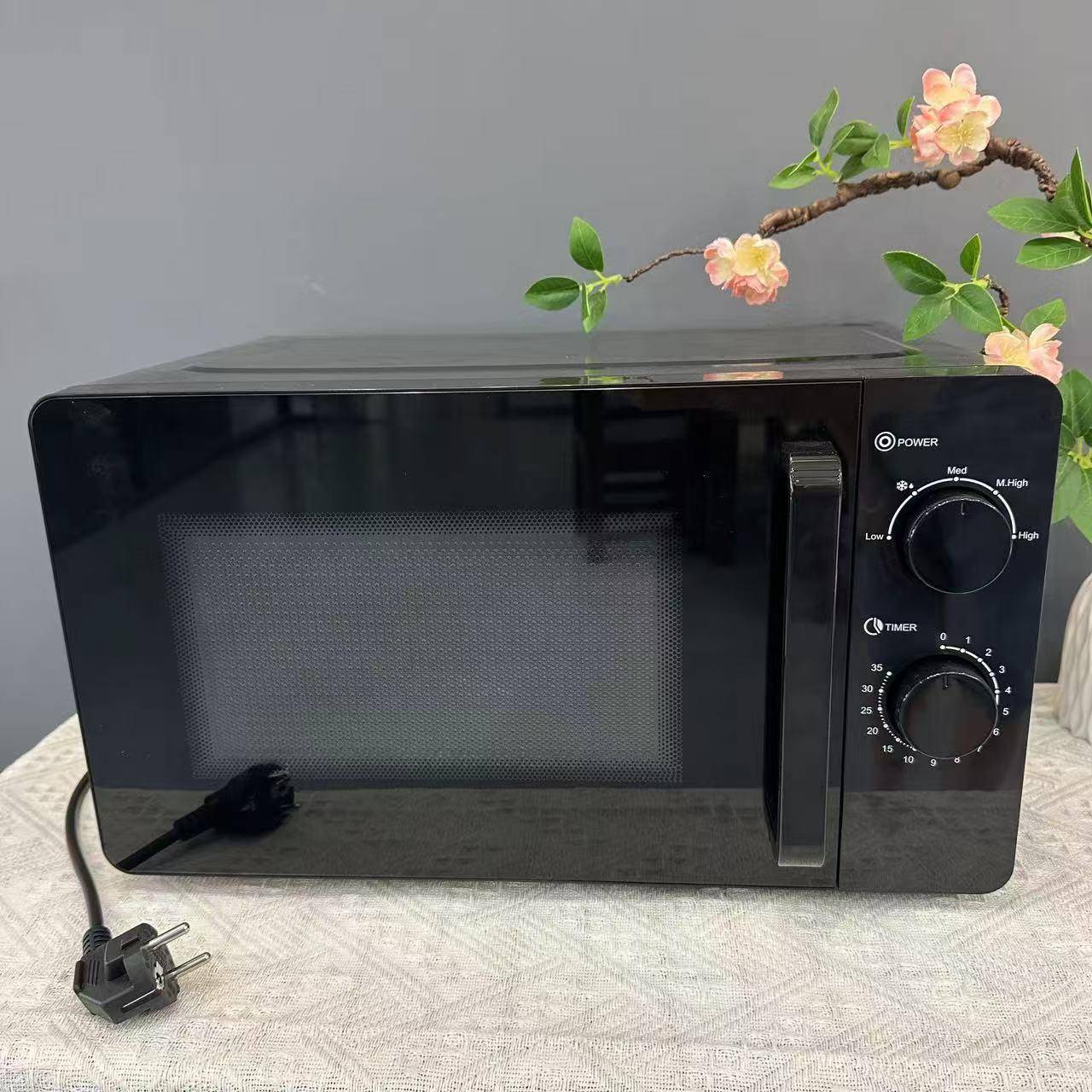 英文微波炉现货光波烧烤一体家用电烤炉多功能定时微波炉110V