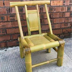 竹子椅子制作湖南农家楠竹老式竹椅凳子餐厅椅子办公室竹椅供应链