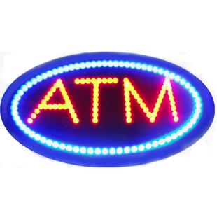 网红LED霓虹灯ATM广告牌招牌灯牌标识创意发光牌造型灯