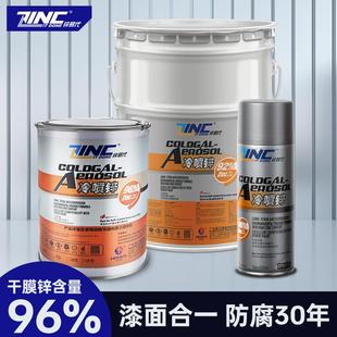 锌易代冷喷锌富锌底漆工业钢结构防锈涂料防腐防锈桥梁工程镀锌漆