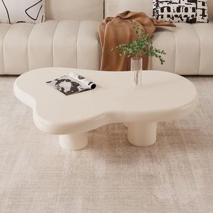 奶油风客厅家用云朵茶几小户型现代简约网红2023新款轻奢小茶几桌