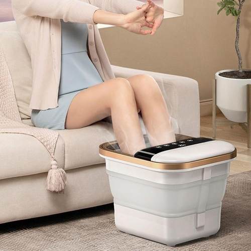 家用折叠泡脚桶恒温加热电动按摩洗脚盆保温足浴盆全自动泡脚桶