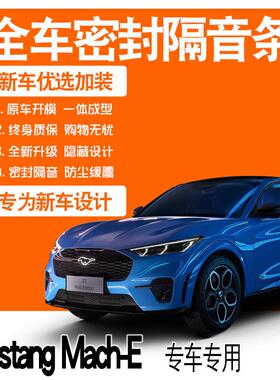 2021款福特MustangMach-E专用隔音密封条全车门防尘配件爆改装饰