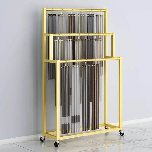 窗帘吊卡展示架家纺布艺布料样品色卡面料小样样本展会陈列展架