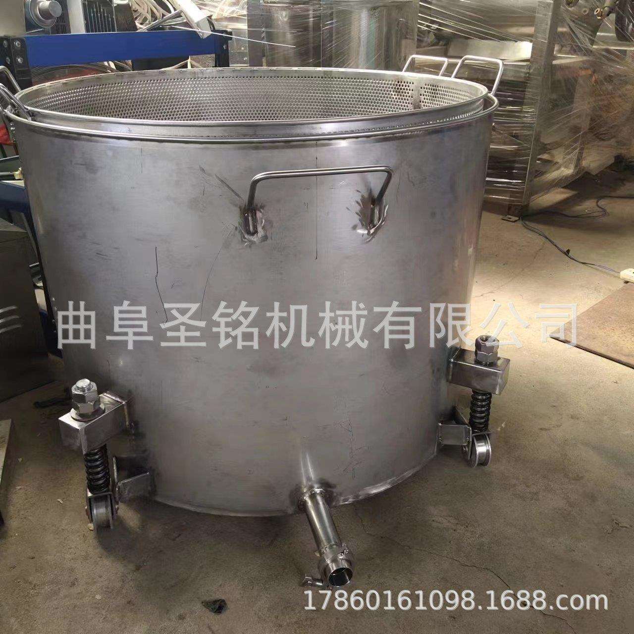 商用水果压榨机酸奶油漆渣压榨机双桶轮换式椰汁压榨机