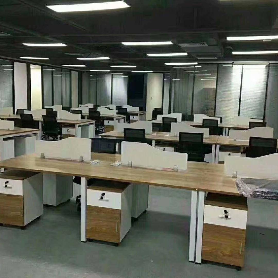 职员办公桌卡座简约现代2/4/6人屏风位新办公家具组合四人位现货