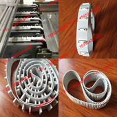 加挡块同步带 聚氨酯PU同步带加挡块 加挡板螺母螺丝固定同步带