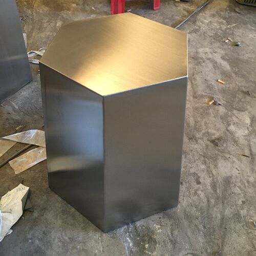 不锈钢凳子茶几 六边形金属茶几客厅茶桌 办公酒店KTV 定制凳子