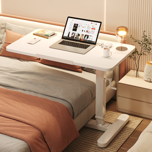 实木床边桌床上书桌可移动笔记本电脑桌可升降折叠学习桌沙发边几