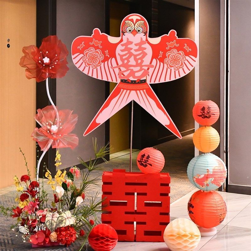 晨袍蝴蝶kt板婚房装饰路引结订婚卧室装饰迎宾牌酒店喜鸢布置套装,节庆用品/礼品,婚房布置套装,淘宝优惠券,粉丝福利购,淘宝优惠卷