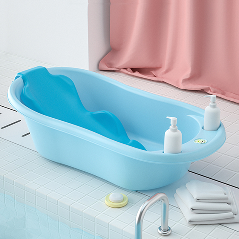 婴儿洗澡盆宝宝浴盆用品新生幼儿家用大号加厚可坐可躺儿童洗澡桶