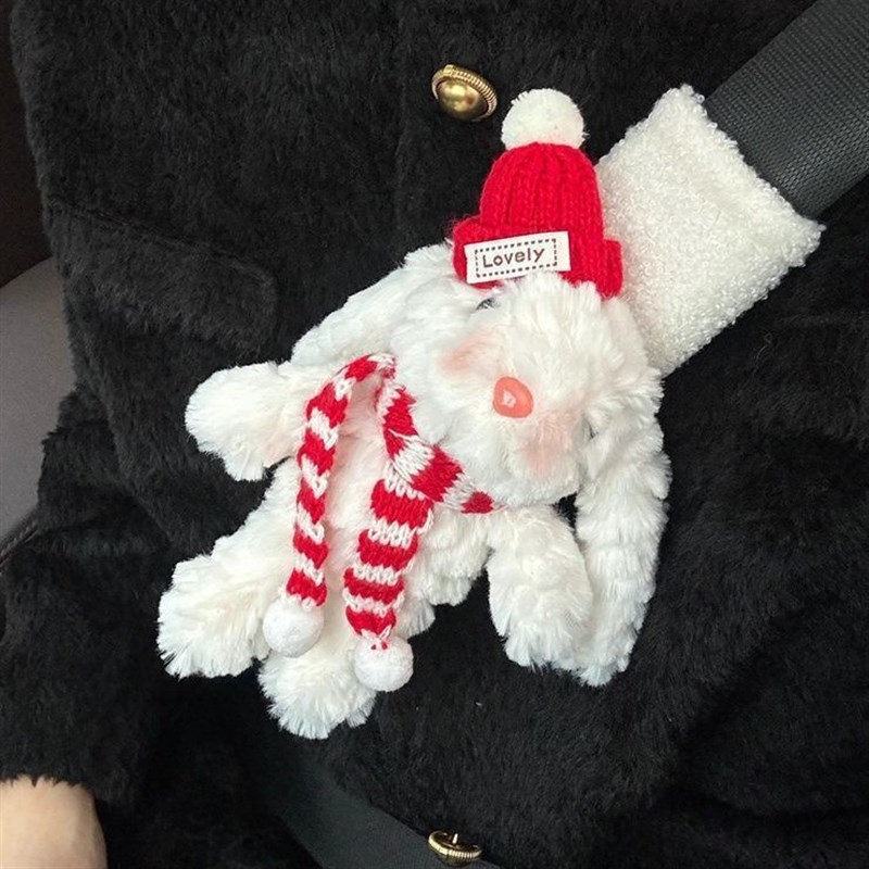 汽车安全带护肩套可爱保护套副驾车内装饰摆件玩偶保险带戴装饰女