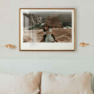 婚纱照放大挂墙相框定制来图定做冲印大尺寸卧室儿童宝宝30寸装裱