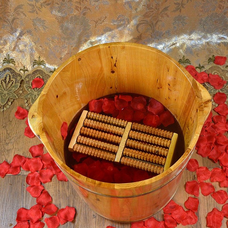 香柏木泡脚木桶熏蒸洗脚桶足浴盆泡脚盆洗脚盆送盖子按摩器按摩凳,家庭/个人清洁工具,足浴盆/足浴桶,淘宝优惠券,粉丝福利购,淘宝优惠卷