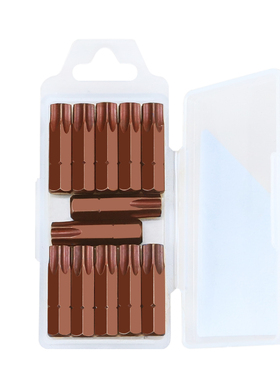 25mm梅花短批头磁性TT40T30T25T20电动螺丝刀头六角6.35批嘴十字