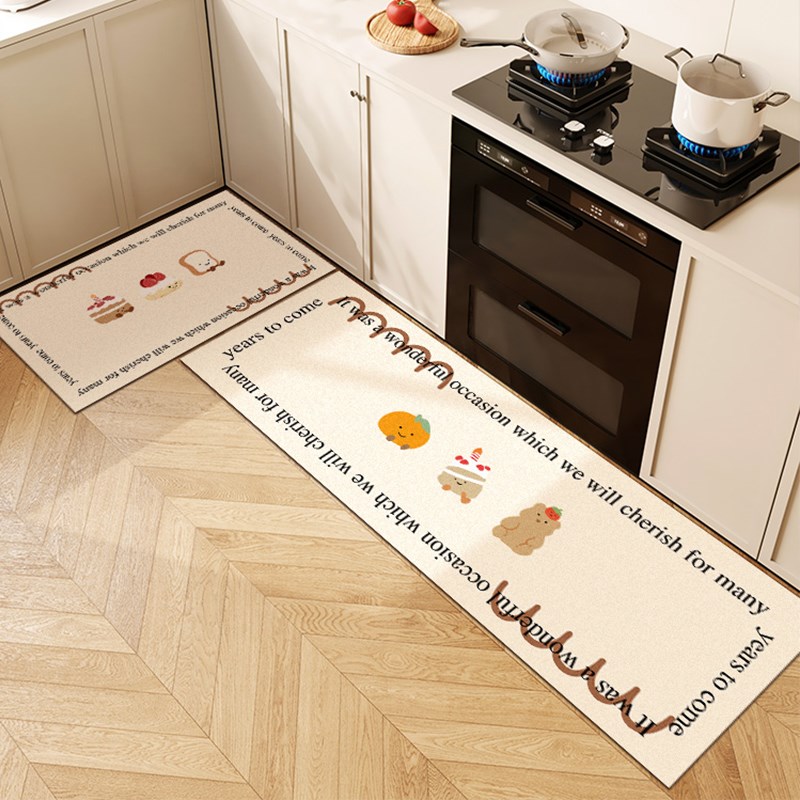 厨房专用地垫家用防滑防油可擦免洗地毯脚垫吸水吸油专用2024新款