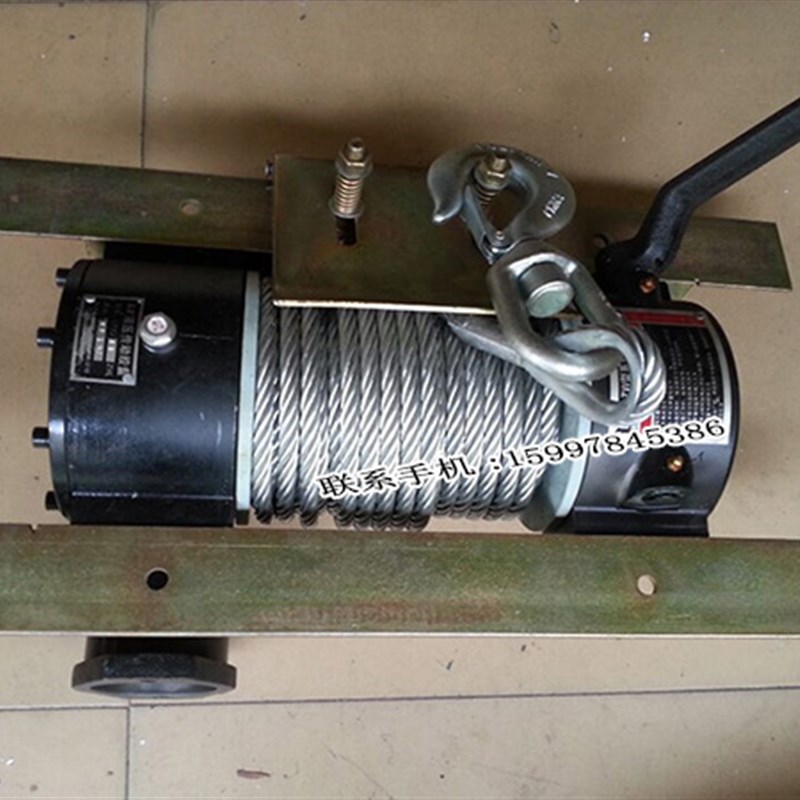 清障推车4吨卷扬机绞盘纲丝绳推车举升拉力绳索程力施救车钢索