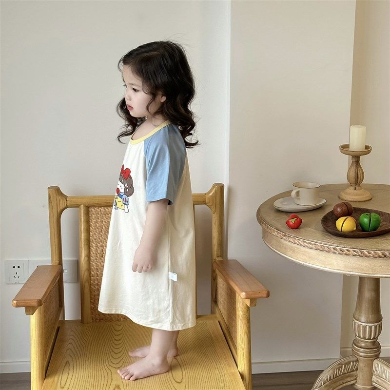 跟冰淇凌一样甜的女孩睡裙~敲可爱甜美风女童短袖居家外出连衣裙,童装/婴儿装/亲子装,家居裙/睡裙,淘宝优惠券,粉丝福利购,淘宝优惠卷