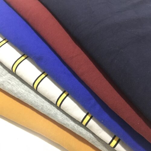 纯棉针织大毛圈格子纯色布料论斤称布头弹力卫衣裤服装面料配罗纹