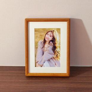 实木榫卯NQP相框摆6寸7寸挂8寸A4木质黑画胡桃色照片墙台高级感框