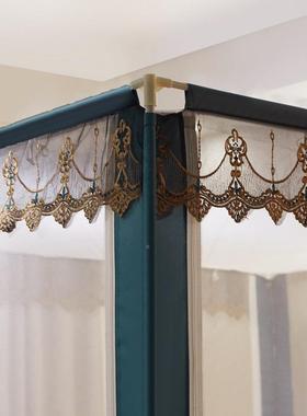 爆款三开床门坐蚊带支架1米FY-33965床需安家装用回底卧室防摔帐