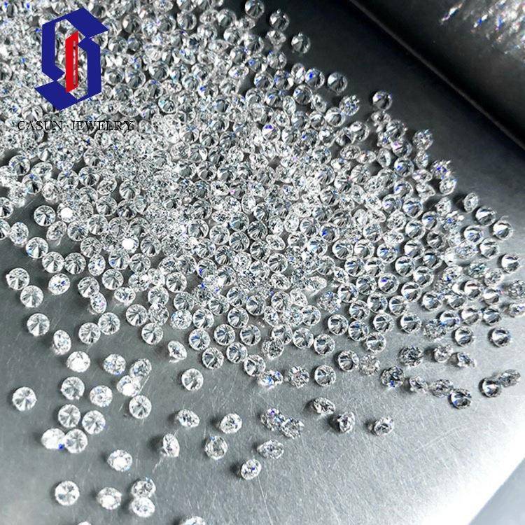 莫桑裸石D色小圆形八心八箭0.8mm-2.9mm厘石碎石多规格现货