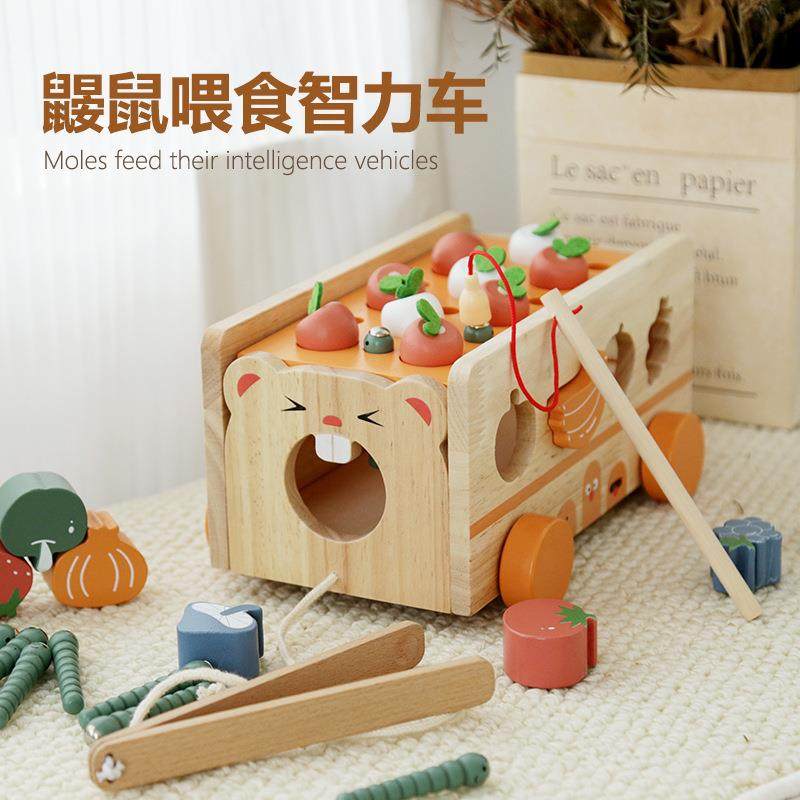 蒙氏早教玩具儿童宝宝婴儿益智喂食拉车托车积木水果拼图认知果蔬,纺织面料/辅料/配套,纺织机械配件,淘宝优惠券,粉丝福利购,淘宝优惠卷