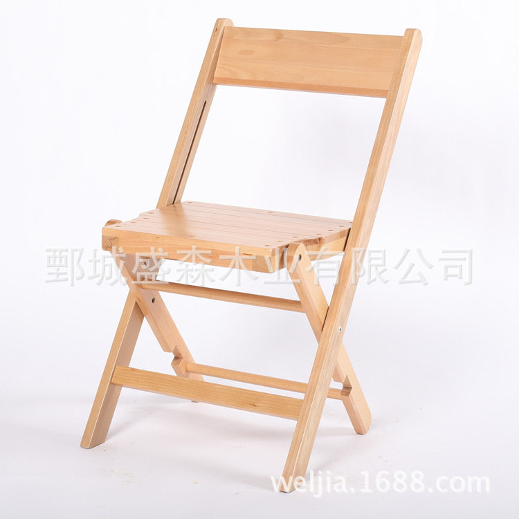 木质折叠椅家用实木简易单人户外靠背椅子便携式会议午休椅