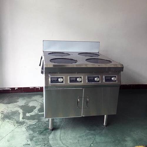 商用电磁炉3500W四头炉台式煲仔炉4眼电磁煲仔炉四眼煲仔电磁炉