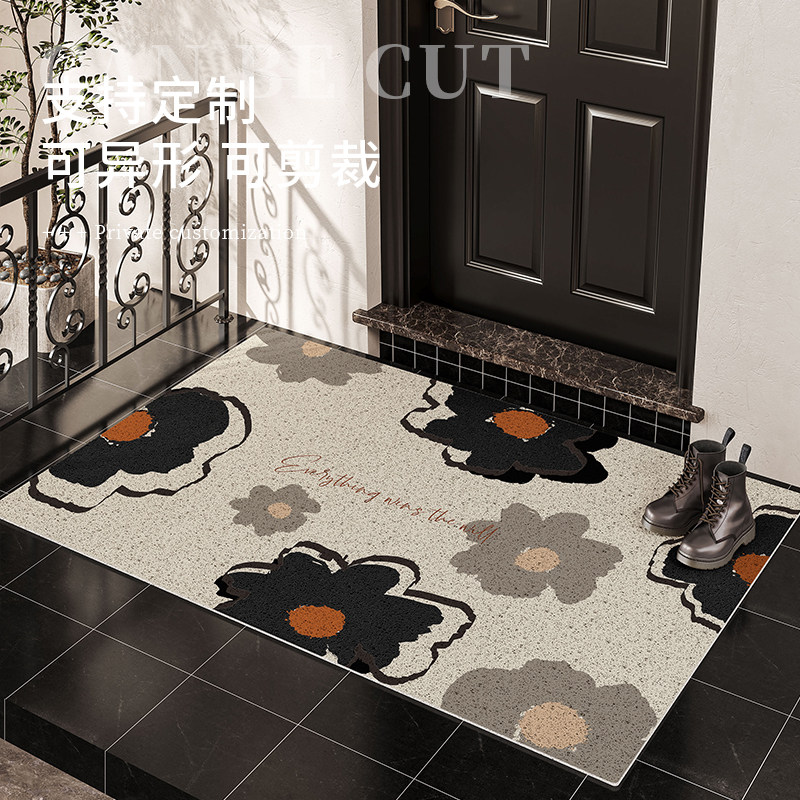 入户门地垫级感门外耐脏丝圈门口可裁剪加厚防滑家用进门垫子,居家布艺,入户地垫,淘宝优惠券,粉丝福利购,淘宝优惠卷