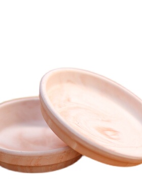 玛奇朵白陶土花盆托盘渐变粗红陶古罗马透气素烧大号口径北欧简约