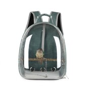 鹦鹉外出背包玄风镭射手养鸟太空舱双肩外带包透明八哥笼子便携箱