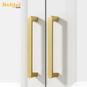 实心纯铜拉手柜门简约衣柜把手金色厨柜抽屉拉手柜子扶手黄铜把手