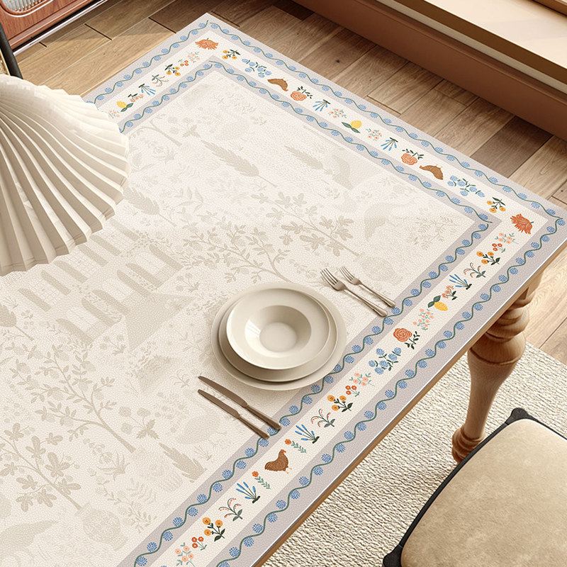 法式卡蒙特中古田园农舍皮革餐桌垫桌面保护垫防水防油免洗桌台布,居家布艺,桌布,淘宝优惠券,粉丝福利购,淘宝优惠卷