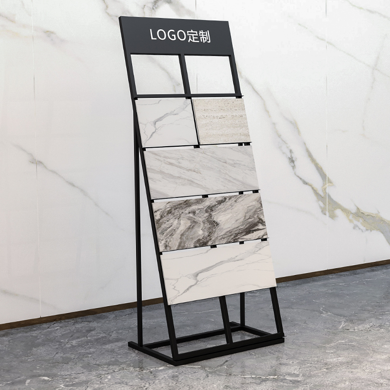 立式瓷砖大理石样品展示架地砖墙砖陶瓷落地式色板木地板生态板展