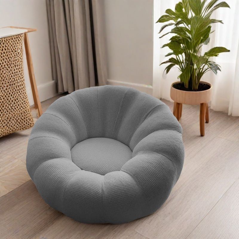 定做南瓜沙发套加厚懒人休闲躺椅罩防尘南瓜椅脚踏凳套子全包通用