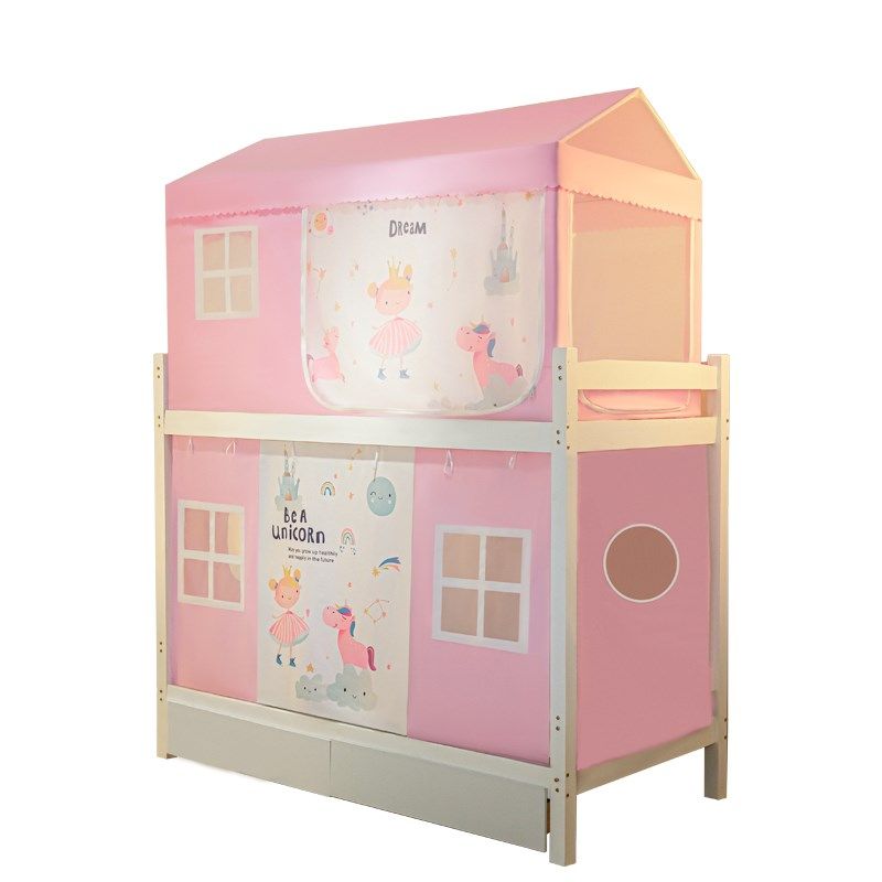 新款公主风儿童蚊帐子母床上下床双层床高低床上铺卧室一体式遮光,床上用品,蚊帐,淘宝优惠券,粉丝福利购,淘宝优惠卷