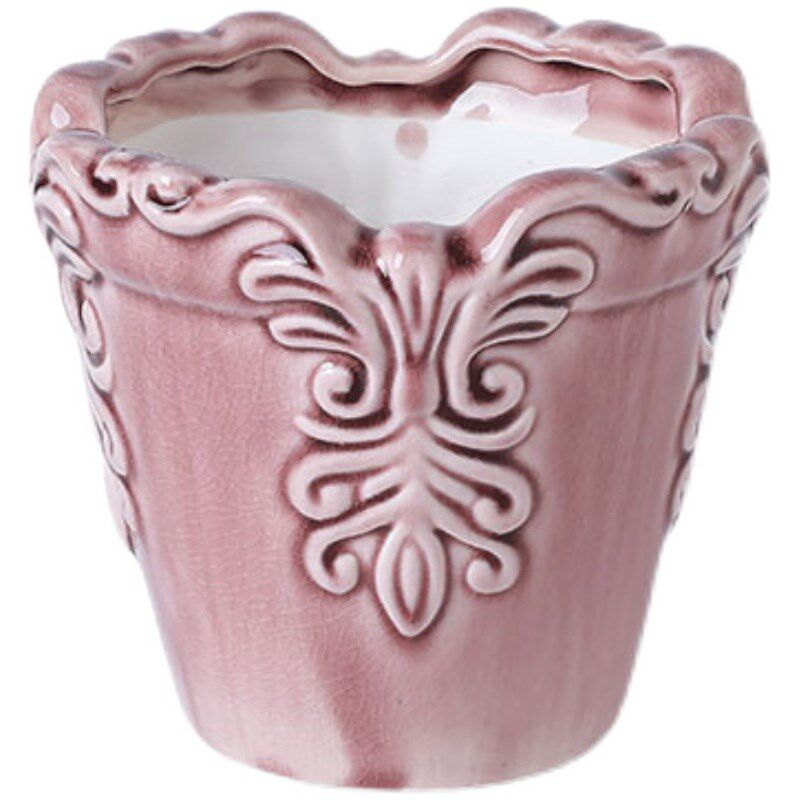 北欧陶瓷花盆容器简约桌面多肉盆栽阳台室内个性大口绿萝水培花器